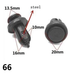 China Wholesale Fastener <b>Car</b> 3 mm 4mm 6mm Ratchet Round Flat <b>Clips</b> White Nylon Plastic Snap Head Rivets Push Rivet - Product Image 6