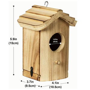 Высококачественная прочная коробка для гнездования из массива дерева Bluebird колибри в современном стиле мини-домик для домашних животных - Product Image 3