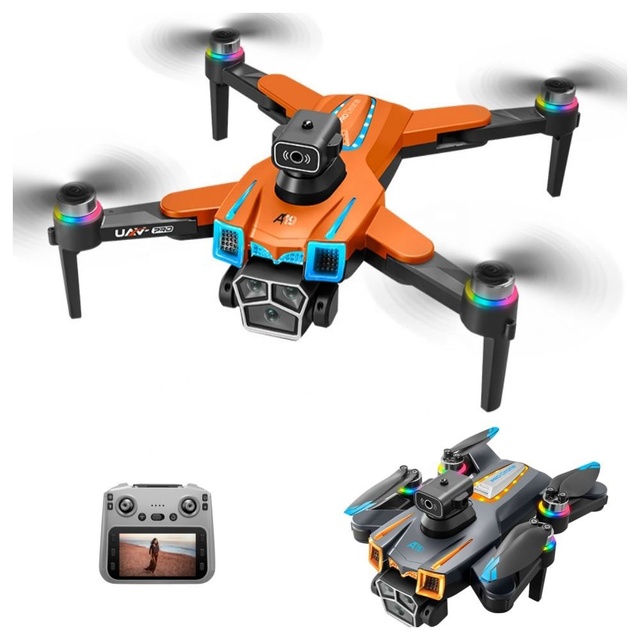 A19 Pro Max Foldable Gesture 360 Flip Optical Flow 4K Camera Altitude Hold Kids Dual Battery Mini Drone for Beginners