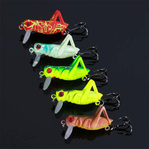 Señuelo de pececillo de pesca 3g 4cm, simulación de grillo con gancho triple, cebo duro Artificial, Crankbaits - Product Image 1