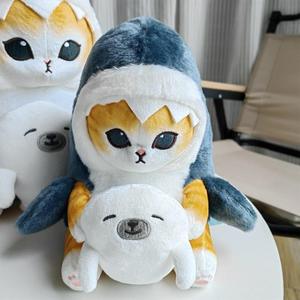 JM Crevettes frites chat sacs pendentif voiture décor à la maison en <span class=keywords><strong>peluche</strong></span> porte-clés noël saint valentin cadeaux poupées requin chat en <span class=keywords><strong>peluche</strong></span> - Product Image 4