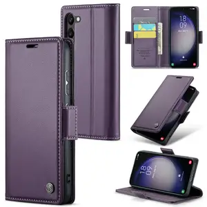 CaseMe Leather Case For Samsung Galaxy S23 Plus S23 Ultra Note 20 Plus Ultra S22 Magnetic Phone Accessories For Samsung S22 S21