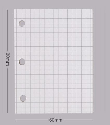 Papel cuadriculado blanco 70 hojas.