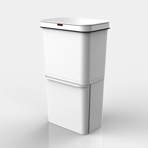 60L cocina impermeable plástico saneamiento clasificación sensor cubo de basura con tapa - Product Image 6