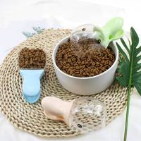 Cuillère à nourriture pour animaux de compagnie en plastique en forme de bec de canard mignon, cuillère à nourriture pour chats et chiens, accessoires d'alimentation pour animaux de compagnie