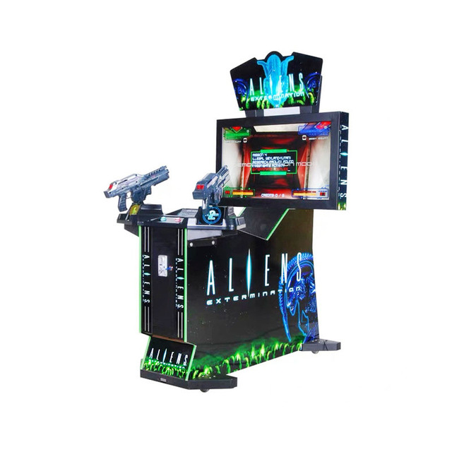 Hot Sale Quality Arcade Game Machine Aliens Extermination Shooting Video Game Coin Operated Amusement with English Language