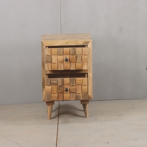 Premium Bedroom Wooden Bedside <b>Table</b> with Storage <b>Drawer</b> and Display Shelf Modern <b>Side</b> Cabinet Furniture - Product Image 3