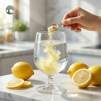 Poudre de citron 100% naturelle de qualité alimentaire, soluble dans l'eau, extrait de fruit instantané, extrait de jus de citron par extraction par solvant en fût