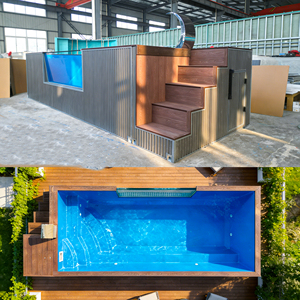 Custom Size Above Ground Fiberglass Corrosion-resistant UV Resistant Custom Color Swimming Pool Durable Easy Maintain Family Use - Product Image 4