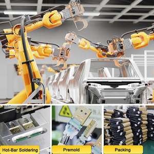 25-Pin DB25 nam nam bện lá chắn PVC Áo khoác Video Cáp dữ liệu XLR loại 1m 2m chiều dài cho 4K máy tính ứng dụng công nghiệp - Product Image 5