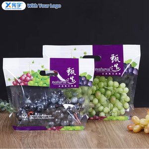 Bolsa de Plástico Transparente PE <span class=keywords><strong>con</strong></span> Cierre Hermético y Orificios de Ventilación, Personalizable <span class=keywords><strong>con</strong></span> Logotipo, para Alimentos, Frutas, Verduras, Uvas, Manzanas, Limones - Product Image 4