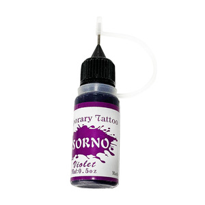 Gel de pigment pour tatouage temporaire 0,5 oz 9 couleurs Encre Jagua Henna Peinture corporelle pour l'art du tatouage coloré - Product Image 3
