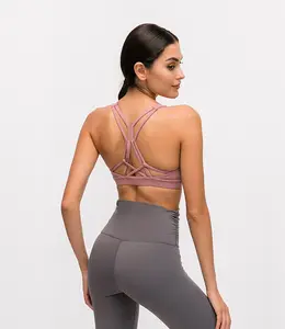 Phong Cách Mới Cộng Với Kích Thước Phụ Nữ Quần Áo Activewear Top Không Có Thương Hiệu Lady Của Workout Sport Bra