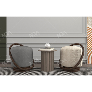 Q & N đồ nội thất nhà đồ nội thất phòng khách thiết lập ba kết hợp ghế sofa hiện đại rắn khung gỗ trắng lambswool Ghế bộ - Product Image 6