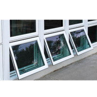 Auvent en aluminium de style moderne fenêtres maisons privées ouverture verticale étanche au vent insonorisé fibre de verre thermique
