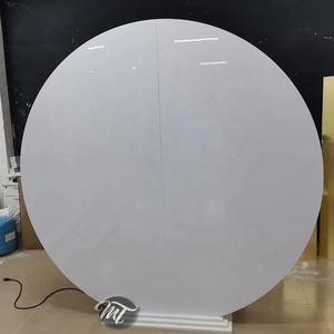 Hint düğün sahne dekorasyon kemer beyaz akrilik yuvarlak zemin olay ve parti için - Product Image 4