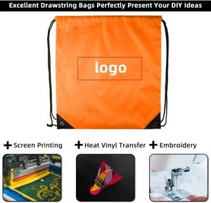 Custom Logo Bags Polyester Draw String Sports <b>Backpack</b> Promotional Bag Custom Polyester <b>Drawstring</b> Bags - Product Image 3