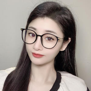 Montures de lunettes ovales de style coréen en TR90, monture intégrale, verres PC anti-lumière bleue, lunettes d'ordinateur unisexe anti-radiation - Product Image 3