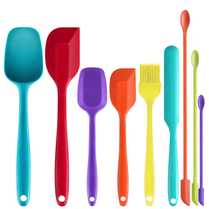 <span class=keywords><strong>Hotec</strong></span> Silikon-Spatel Küchenbeständige Hitzebeständige Antihaftbeschichtete Robuste Edelstahlkern Lebensmittelsichere 9-teilige Set - Product Image 1
