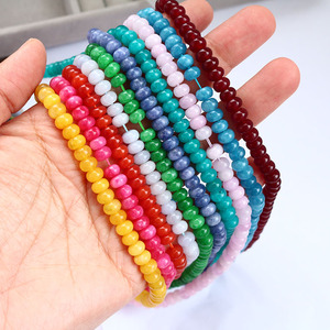 MJ3197 6x4mm <span class=keywords><strong>Piedra</strong></span> <span class=keywords><strong>semipreciosa</strong></span> natural Jade Rondelle Beads, Gema Jade jaspe Amazonita Abacus Roundel Beads - Product Image 6