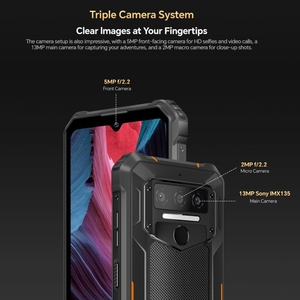 Teléfono Móvil Oukitel Wp23 Pro de Alta Calidad, Batería de 10600 mAh, Pantalla de 6.52 Pulgadas, 8 GB + 128 GB, Teléfono Inteligente Android 13, NFC - Product Image 2