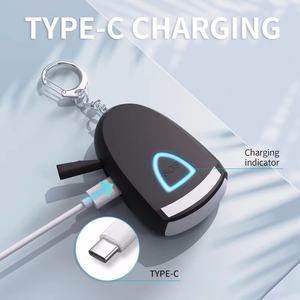 <span class=keywords><strong>Alarme</strong></span> personnelle <span class=keywords><strong>Safesound</strong></span> 130dB Rechargeable auto-défense sirène personnelle porte-clés Anti-attaque viol <span class=keywords><strong>alarme</strong></span> de sécurité SOS d'urgence - Product Image 3