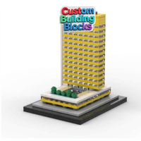 Modèle d'immeuble d'appartements personnalisé, conception et production de maquettes à l'échelle, service tout-en-un