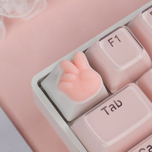 2025 <span class=keywords><strong>MG</strong></span> <span class=keywords><strong>OH</strong></span> Yea Keycaps Lapin en Résine Personnalisés, Peinture Faite Main Imprimée en 3D, 1U Compatible Cherry MX, Modèle ESC JM-LT-CG007 OEM - Product Image 1