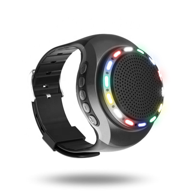New Speaker Wearable Sports Wrist Audio Smart Watch FM Speaker Watch Mobile Portable Speaker Watch