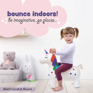 Jouet gonflable de saut pour enfants personnalisé avec licorne de dessin animé en PVC pour enfants - Product Image 1