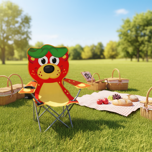 Trọng Lượng Nhẹ Thép Không Gỉ Tùy Chỉnh Động Vật Ngoài Trời In Phim Hoạt Hình Di Động Mô Hình Trẻ Em Gấp Cắm Trại Ghế Oxford Cho Bãi Biển - Product Image 2