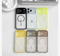 Coque de téléphone portable antichoc en PC magnétique de luxe Haipai, effet mat, avec anneau de support, pour modèles 11-17 – Meilleure vente