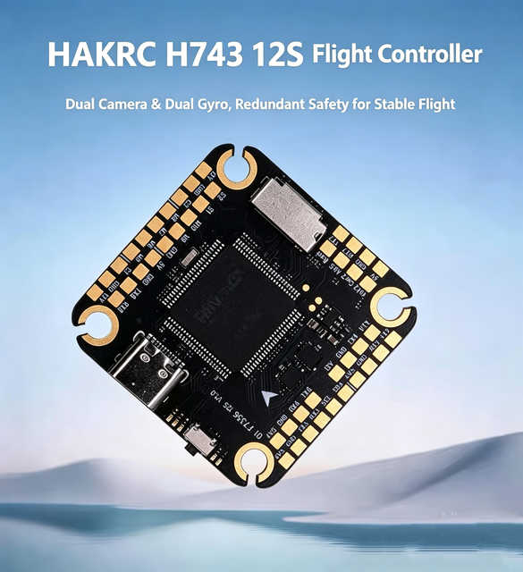 HAKRC Haike H743 8S/12S FC Aerial Aircraft Flight Control System Suitable for Crossover Aircraft Accessories FPV Uav