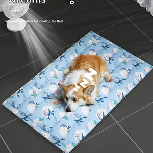 Alfombra <span class=keywords><strong>Refrescante</strong></span> para Mascotas, Perros y Gatos, Alfombra de Verano Resistente al Desgaste y a los Arañazos, <span class=keywords><strong>Cama</strong></span> para Dormir - Product Image 1