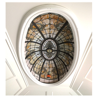 Imporx — dôme de verre vitrail de taille moyenne, Design méditerranéen, en mosaïque, Foyer, plafond en promotion