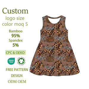Abbigliamento Estivo Indispensabile per Bambini: Vestiti in Bambù con Stampa Leopardata per Bambini dai 3 ai 12 Anni - Product Image 1