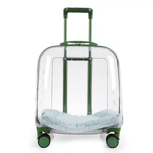 2024 Hot Sale Yiwu Agent Convenient travelling simple fashionable breathable pet trolley bag