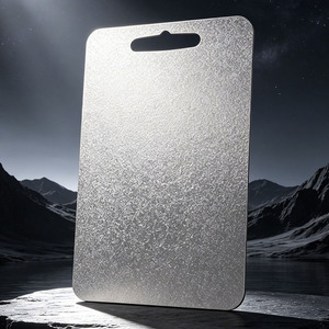 Planche à découper en titane pur cristallin de qualité supérieure, antibactérienne, antidérapante, en métal, pour la cuisine - Product Image 6