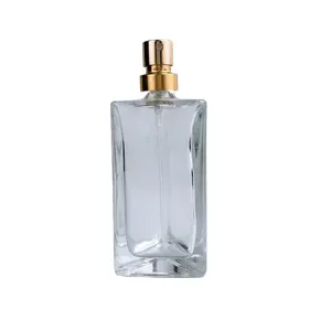 Pompe de bouteille de parfum en verre à sertir en or brillant de luxe de 15 mm pompe de pulvérisation de brouillard fin en aluminium