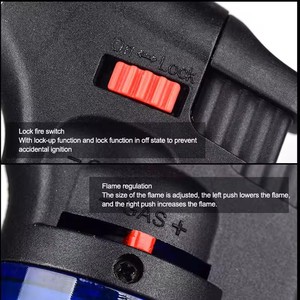 Custom Logo Cigarette Jet Torch <b>Lighter</b> Windproof Plastic <b>for</b> Camping BBQ Refillable Torch <b>Lighter</b> <b>for</b> Candle Cigar - Product Image 4