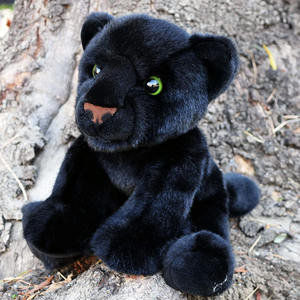 1005リアルなぬいぐるみブラックパンサー卸売ODMOEMぬいぐるみフロッピーアニマルカスタムCPSIACPCCEおもちゃフェイクファーぬいぐるみブラックパンサー - Product Image 3