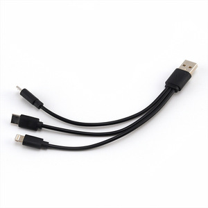 <span class=keywords><strong>Cable</strong></span> Divisor USB a 3 Tipo-<span class=keywords><strong>C</strong></span> de 20 cm, PVC, 3 en 1, Carga Rápida y Sincronización de Datos, <span class=keywords><strong>Cable</strong></span> USB Tipo-<span class=keywords><strong>C</strong></span> 3 en 1 - Product Image 1