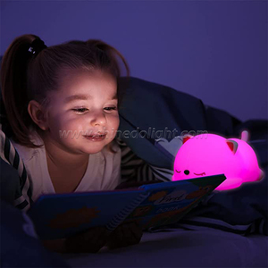 ไฟกลางคืนเล็กๆเรืองแสงหัวเตียงเด็กผู้หญิงสำหรับห้องนอนหัวใจโคมไฟซิลิโคนรูปแมวโคมไฟข้างเตียงอยู่ข้างเตียง - Product Image 6