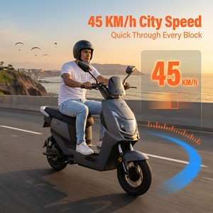 Vélo Électrique 14 Pouces 350W 48V OEM Frein à Disque Avant Tambour Arrière 30km/h 40km Commuter Adultes Ville CE Budget Quotidien Urbain Niveau Débutant Longue Autonomie - Product Image 5