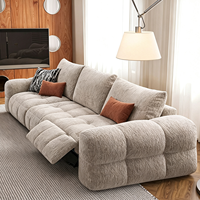 ATUNUS Modernes Elektrisches Sofa-Set Chenille-Couch Wohnzimmermöbel Modulares Sektional-Relaxsofa Elektrisches Cloud-Sofa-Set
