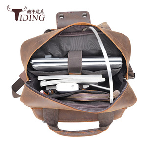 Tiding Men's <b>Backpack</b> Genuine Leather 36-<b>55L</b> Breathable Mesh Back Everyday Use - Product Image 4