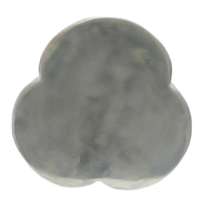 Tavolino Laterale Clover End in Metallo, Comodino Contemporaneo per Arredamento Casa, Espositore per Piccoli Spazi - Product Image 5