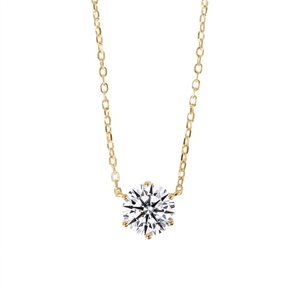 จี้เพชรทรงกลมน้ำหนักเบา เพชรเลี้ยงในห้องปฏิบัติการ ทอง 18K เครื่องประดับชั้นดี สร้อยคอ ของขวัญวันครบรอบ - Product Image 1