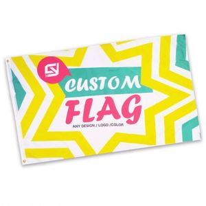 Drapeaux et bannières personnalisés de haute qualité, impression numérique en gros d'usine, différentes tailles, polyester 100D, utilisation en extérieur, dessins animés - Product Image 4