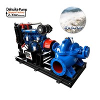 Two Year Warranty Period 1800 M3/h Flow Rate Dual Suction Volute Pump Lake Water Recirculation Duty Axially Split Casing Design